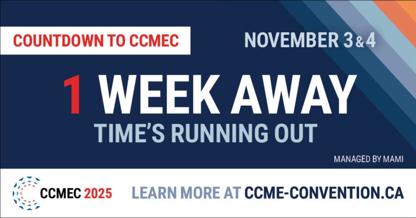 CCMEC is just 1 Week Out.