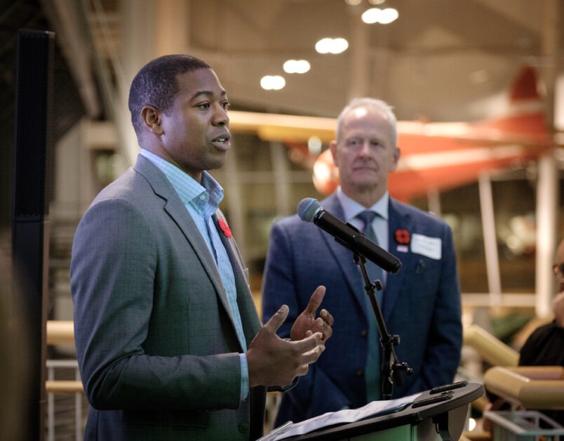 CCMEC Chair Richard Trudeau and MInister Jamie Moses