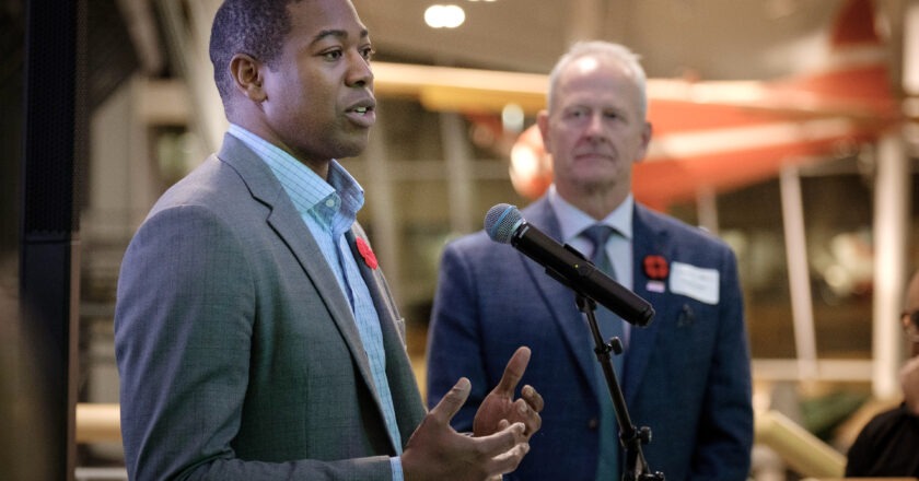 CCMEC Chair Richard Trudeau and MInister Jamie Moses